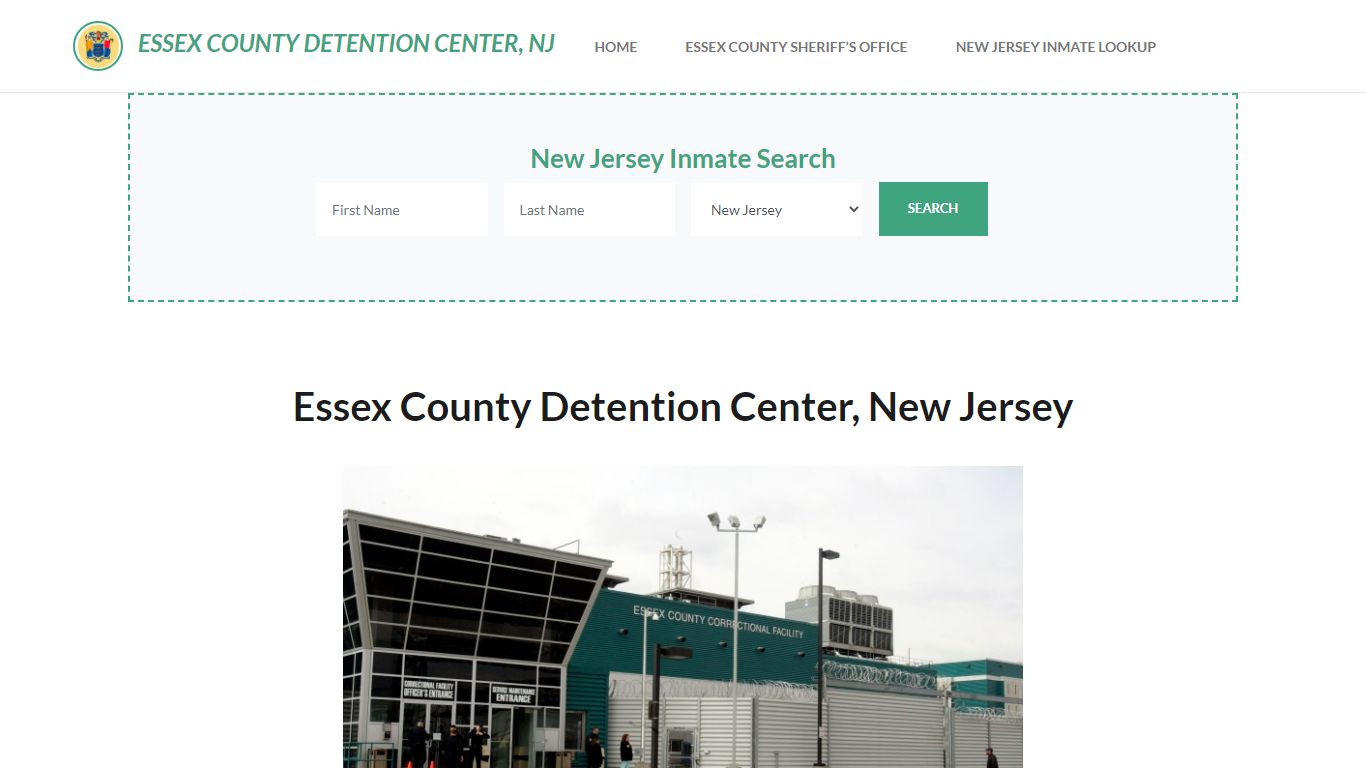 Essex County Detention Center, NJ Inmate Roster, Offender Search